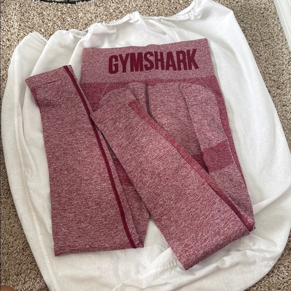 Gymshark Maroon Heather Leggings